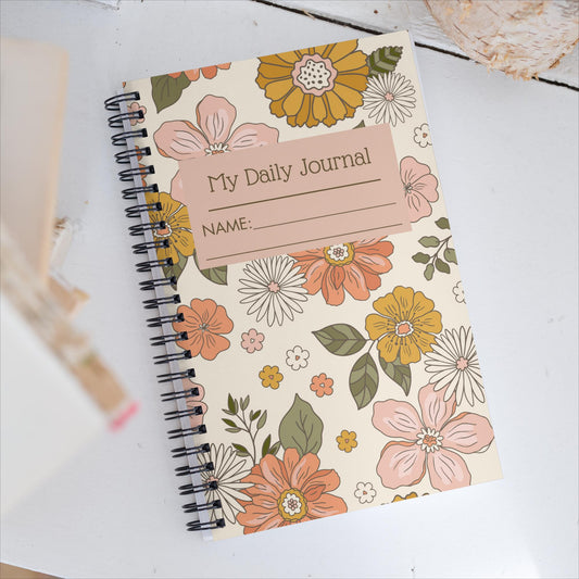 Florals Spiral notebook